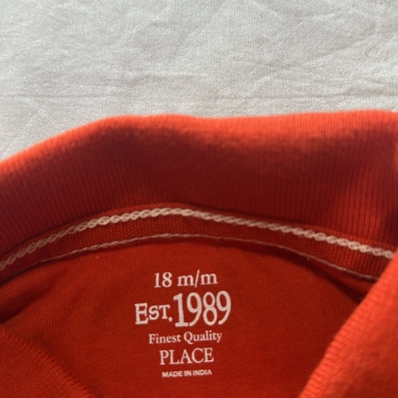 The Children's Place - long sleeve polo shirt. Size 18 months - Picture 2 of 3